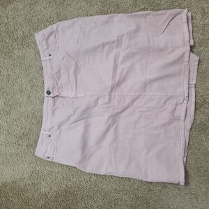 Light Pink Denim Skirt
